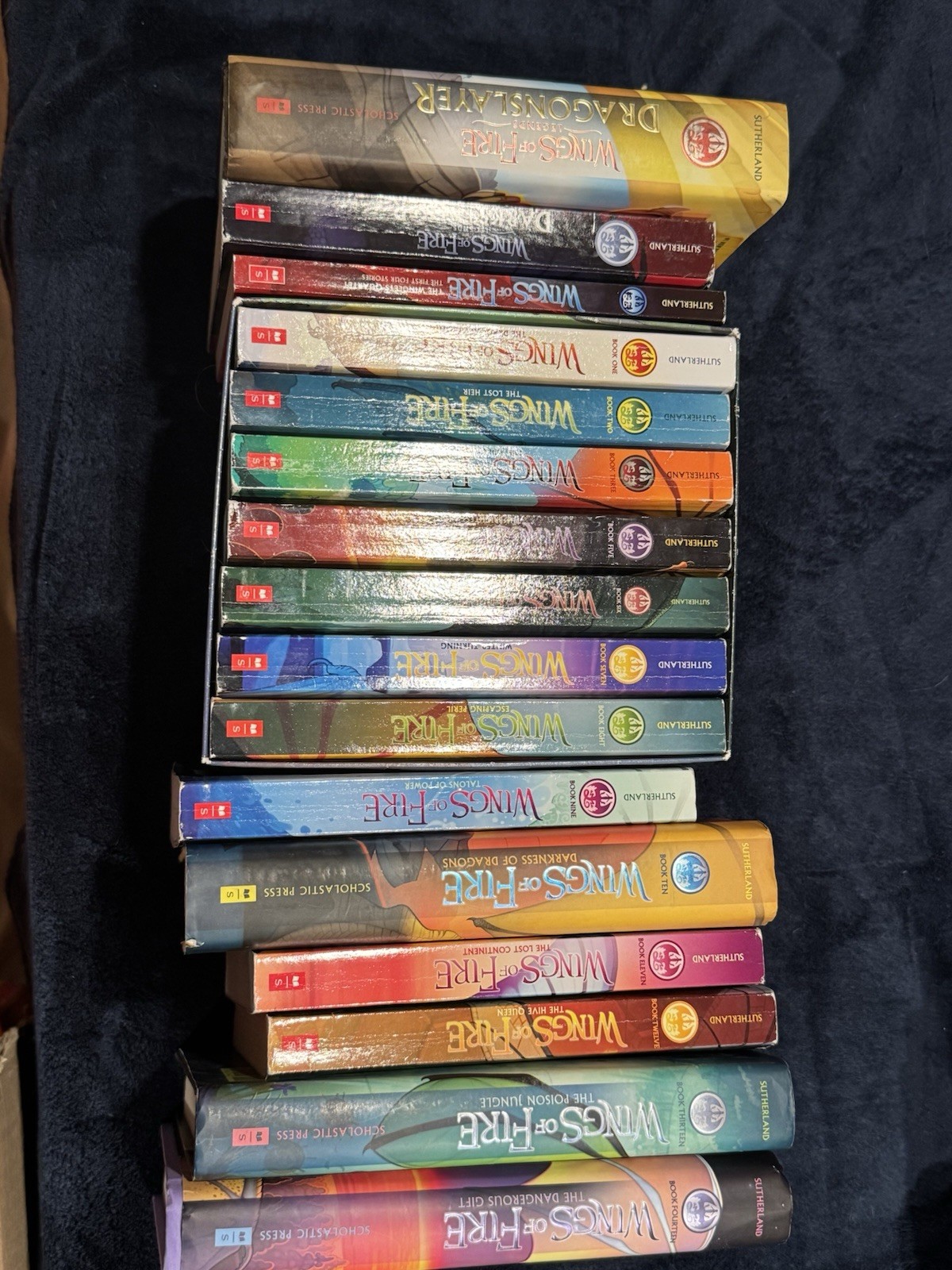 Wings of Fire by Tui Sutherland – 17 Bk Lot mixPB/HC, 1-3, 5- 14 missing book 4