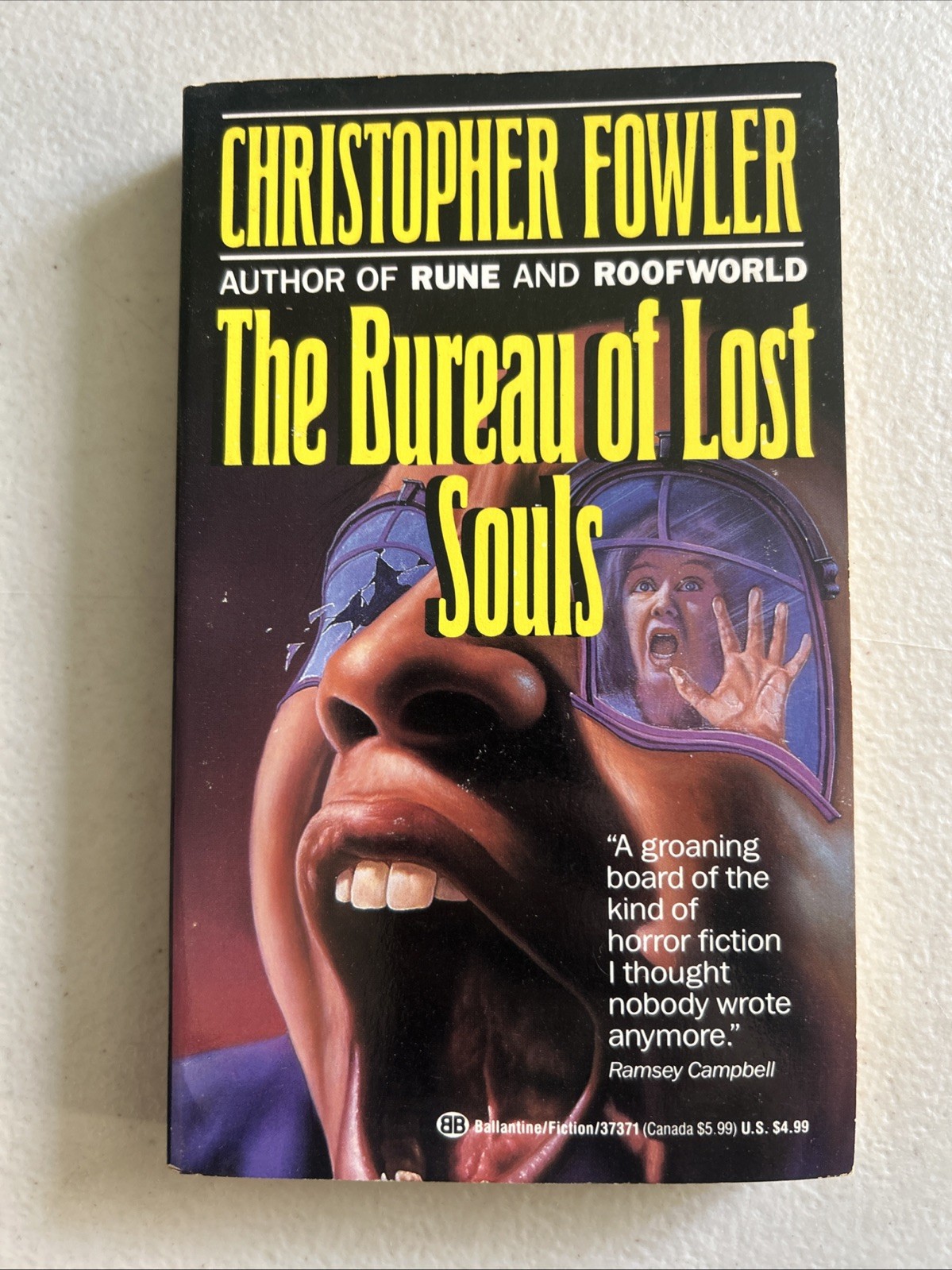 The Bureau Of Lost Souls By Christopher Fowler 1991 First Ballantine Paperback
