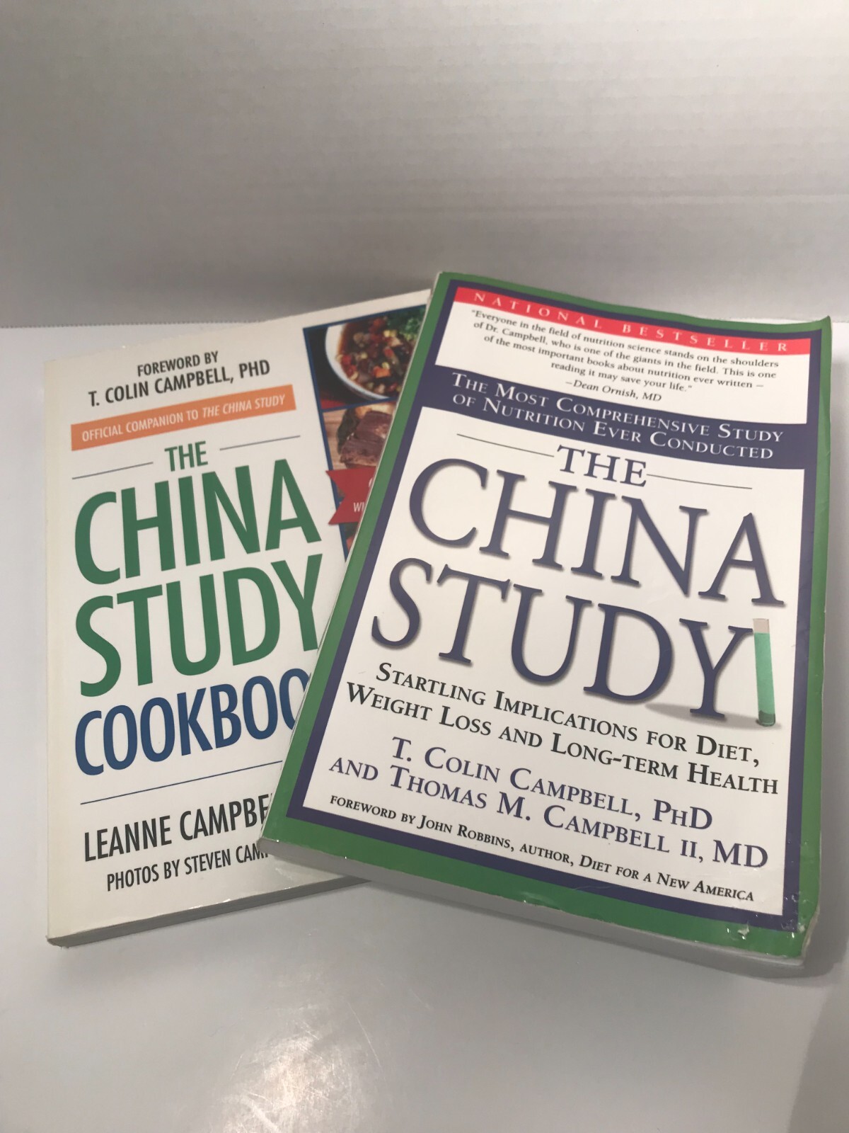 The China Study Weight Loss Long-Term Health Book AND Cookbook Set Vegan