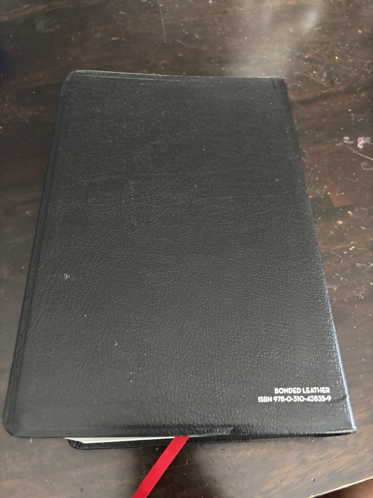 NIV Zondervan Study Bible Black Bonded Leather Silver Gilt Edge- Indexed
