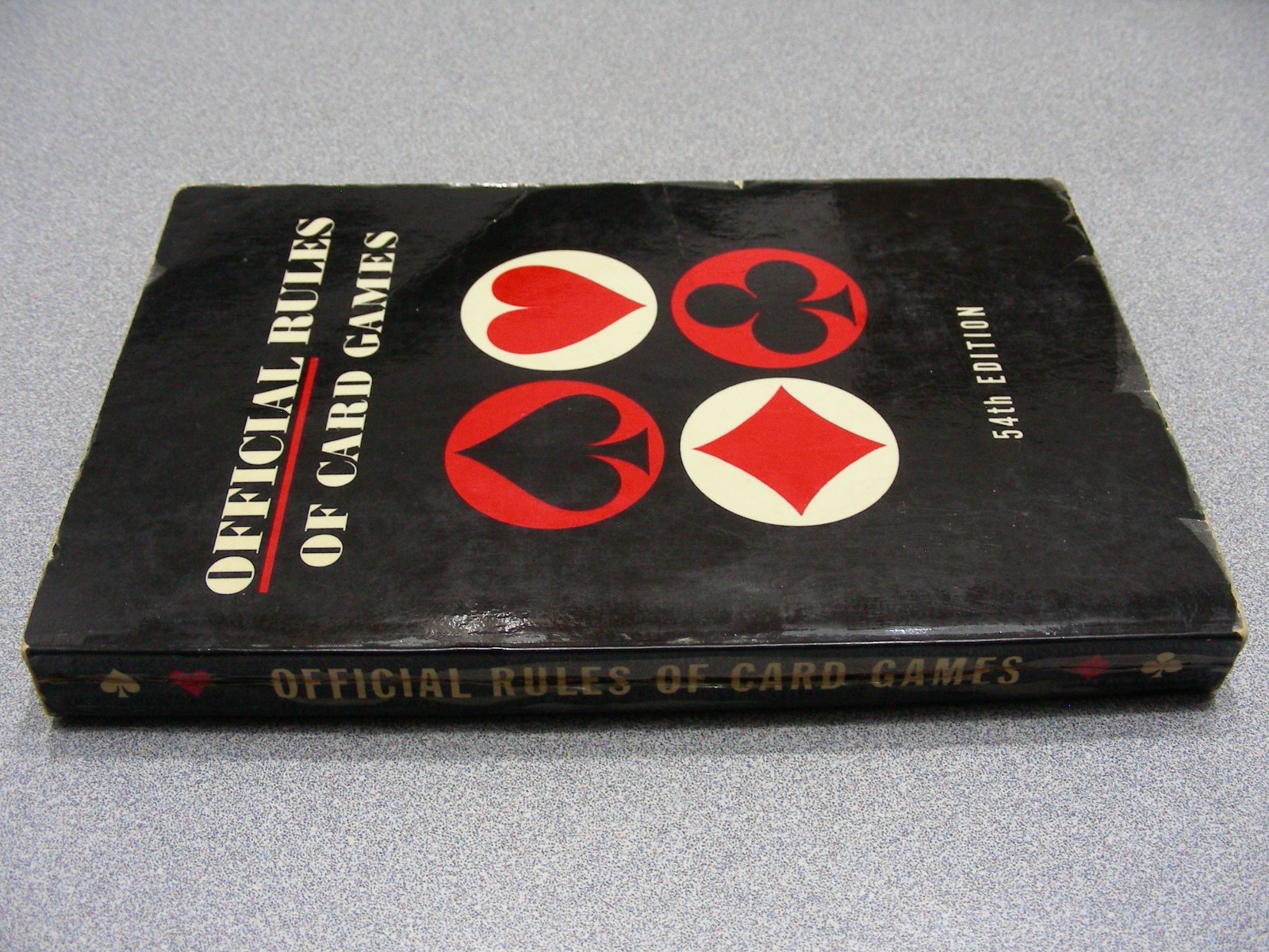 OFFICIAL RULES OF CARD GAMES – 54th Edition Vintage 1966 Paperback Book!