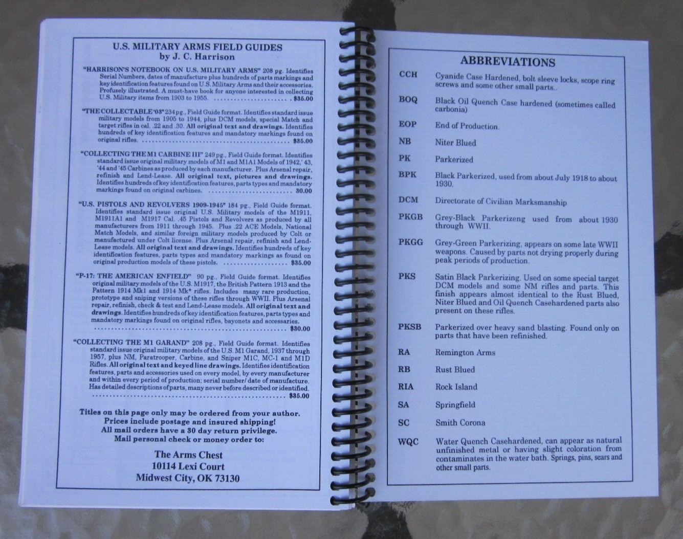 The Collectable ’03 Collectors Field Guide – J.C. Harrison Rifle RARE