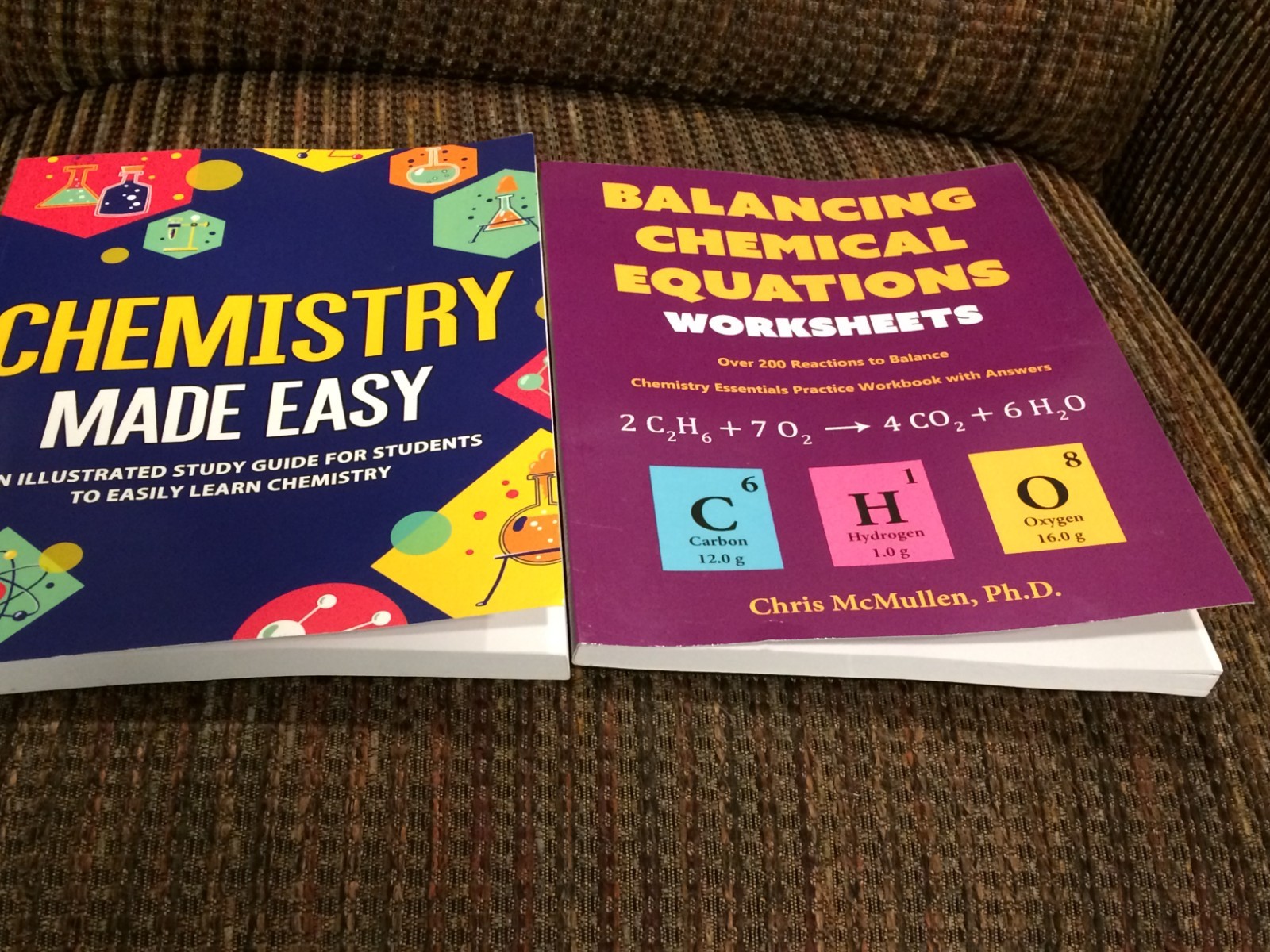 Balancing Chemical Equations Worksheets by Chris McMullen & Chemistry Made Easy