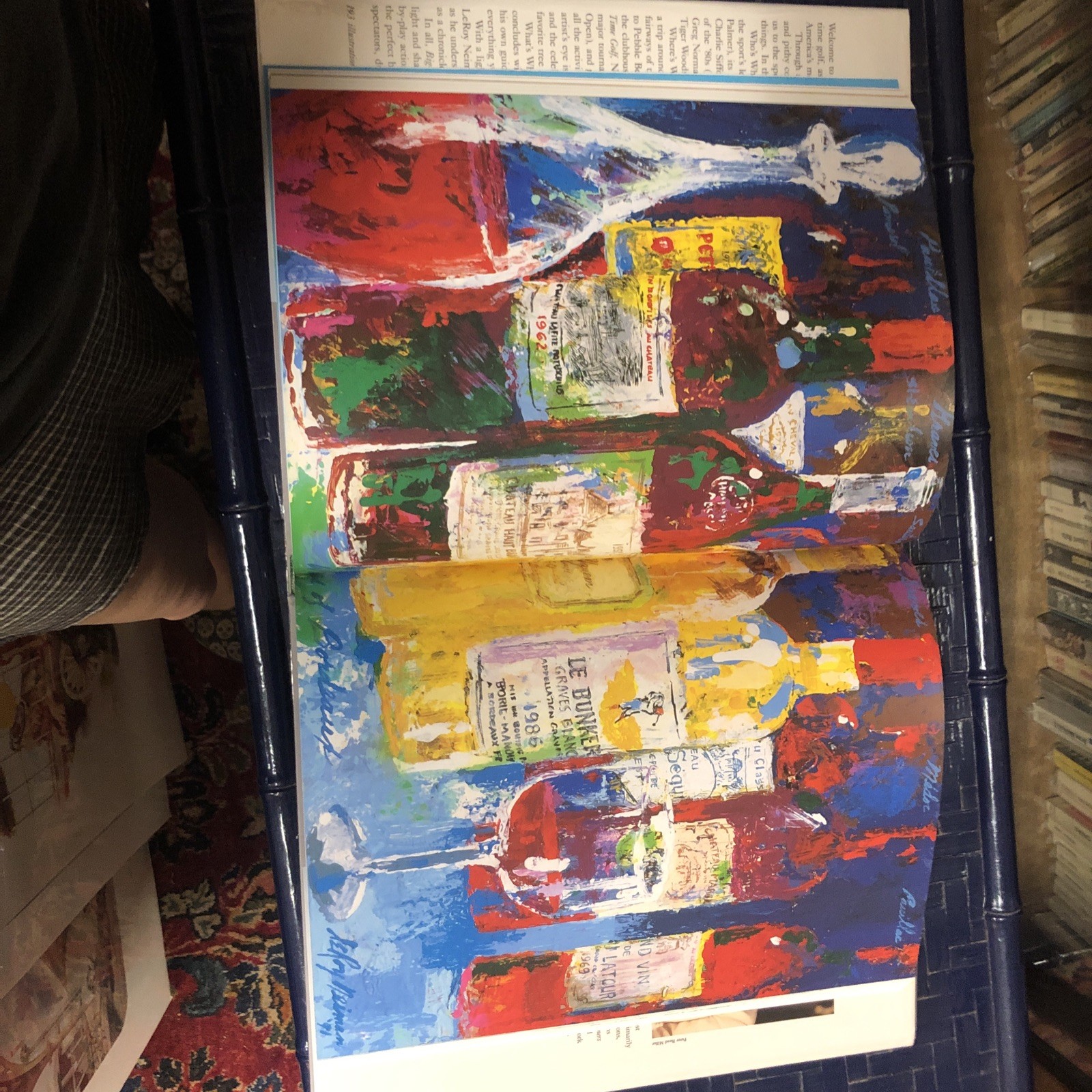 Leroy Neiman BIG-TIME GOLF Hardcover 1996 VG 4th Printing In Perfect Shape