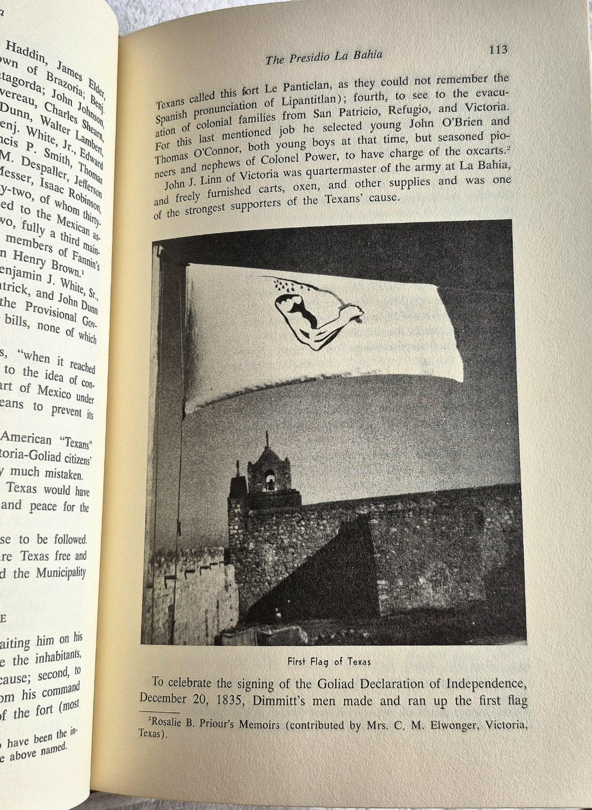Presidio La Bahia • Kathryn Stoner O’Connor (1984 • 2nd Ed • HC) Map Attached