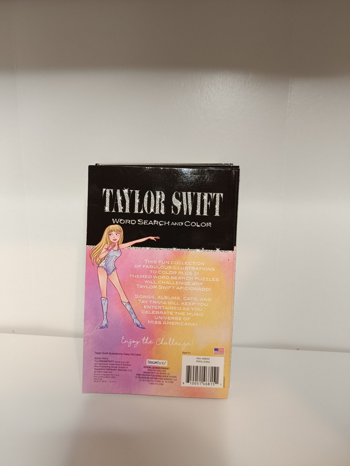 Lot Of 8 Taylor Swift Word Search & Color Book Party Favor Swifty Dreamtivity