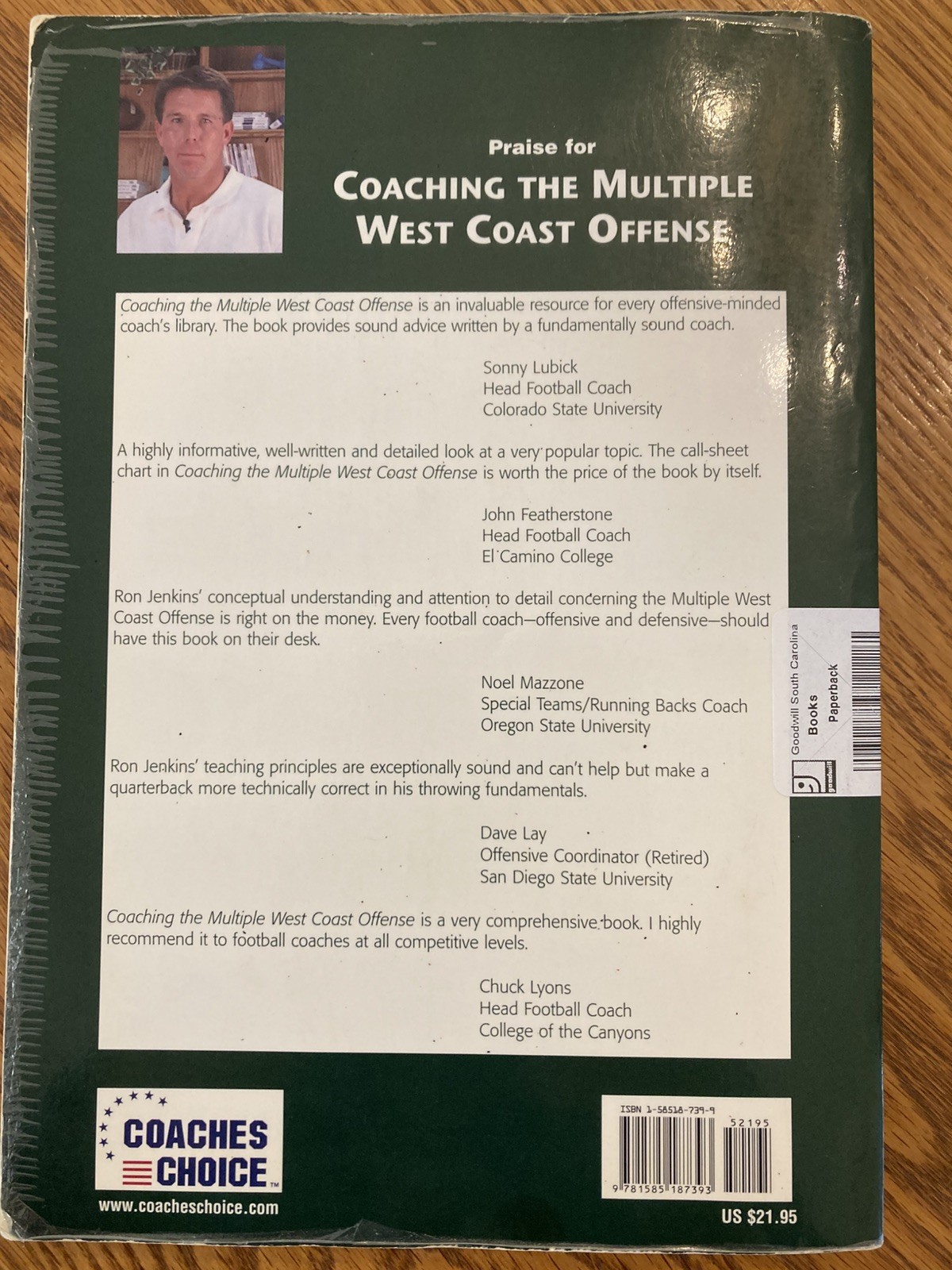Coaching the Multiple West Coast Offense by Ron Jenkins