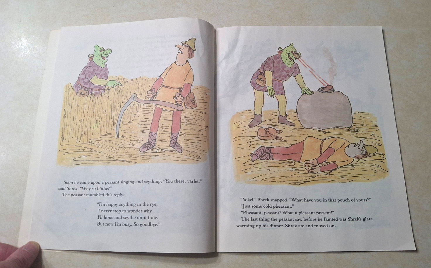 Shrek! William Steig 1990 1991 1st First Edition Paperback Vintage Trumpet Club