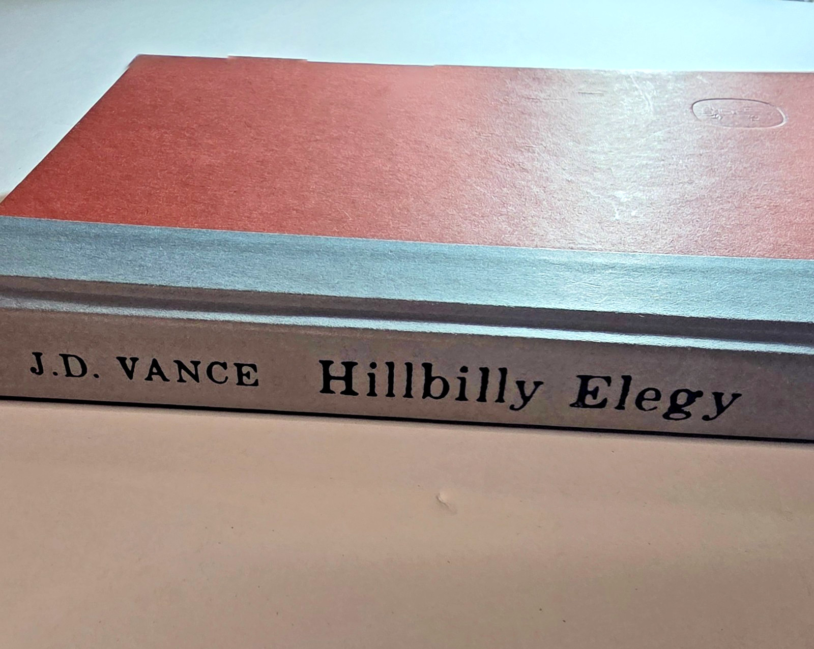 Hillbilly Elegy J.D. Vance Hardcover Memoir Book