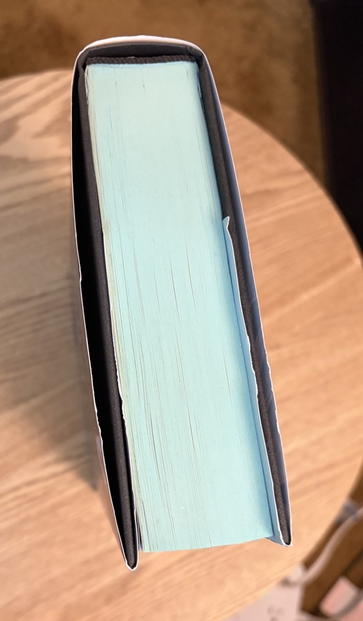 When The Moon Hatched by Sarah A. Parker Hardcover with Blue Sprayed Edges