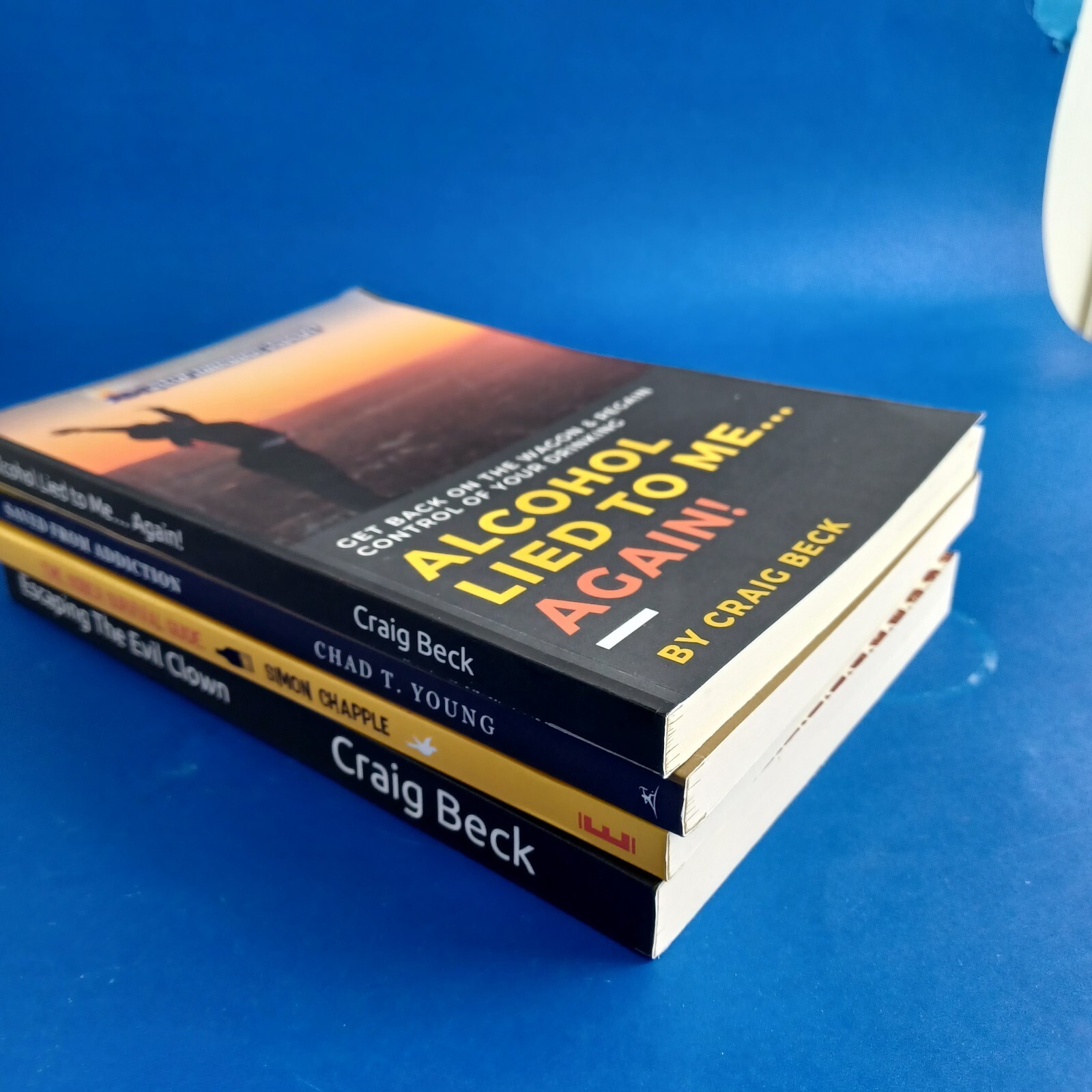 Lot 4 Alcohol Cessation Help Books 2 Craig Beck & One Faith Based, Sober Guide
