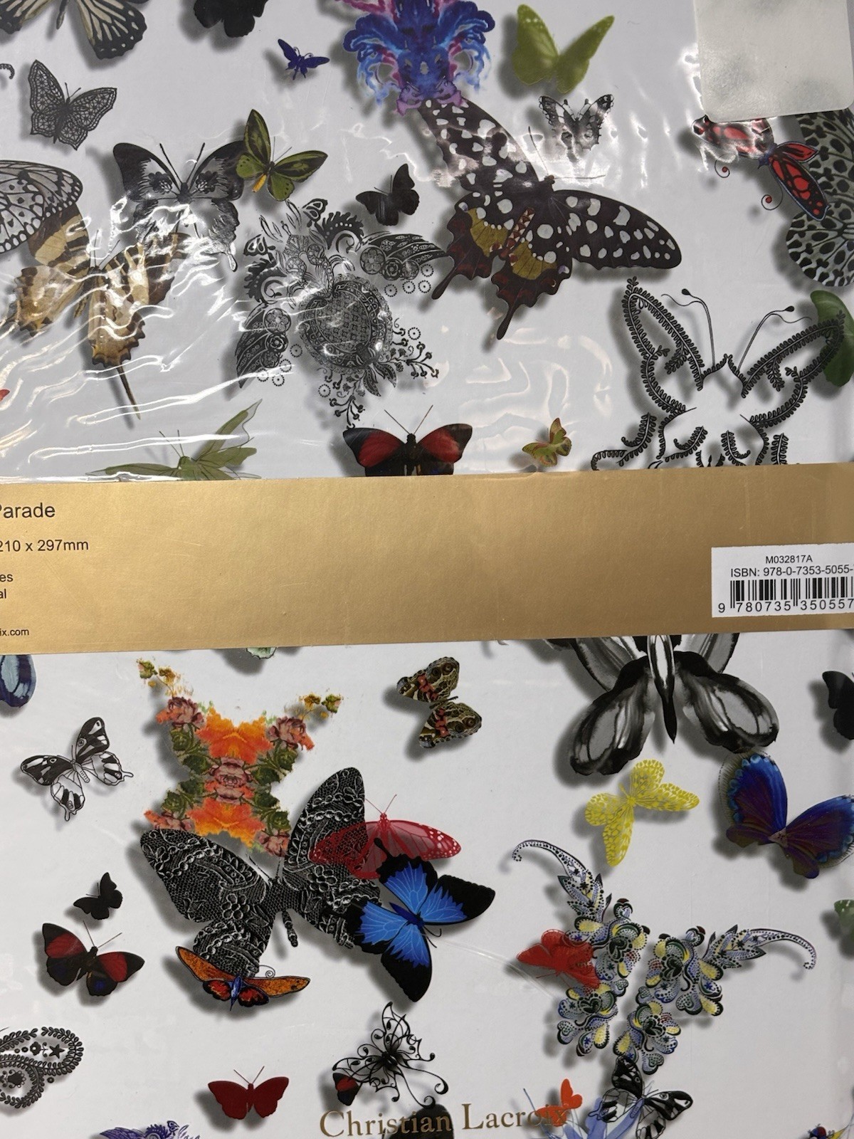 Christian Lacroix BUTTERFLY PARADE A4 Blank Journal Album Gilded Pages NEW
