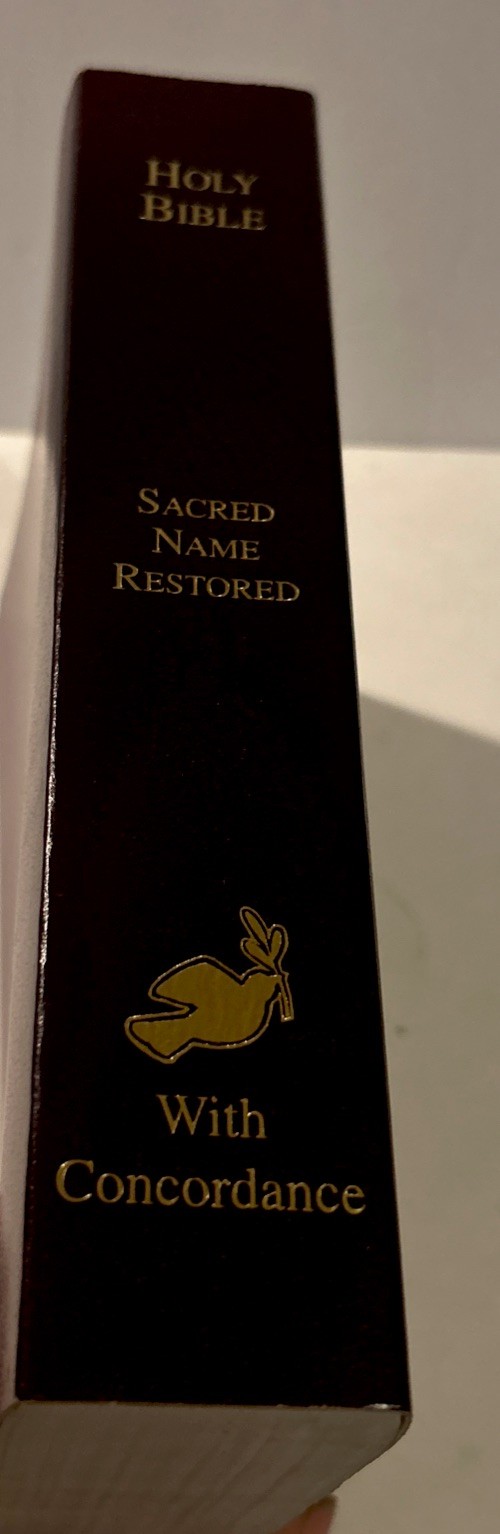 2002 Restoration of Original Sacred Name Holy Bible 7th Edition Rotherham LN