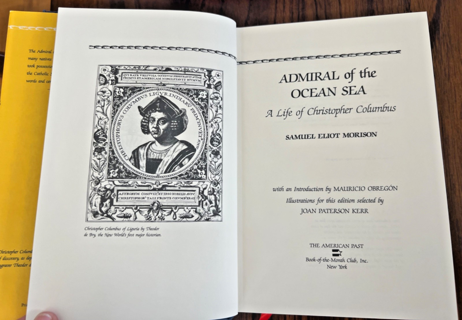 Admiral of the Ocean Sea, Life of Christopher Columbus, 1992 Illustrated w/ Slip