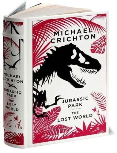 Sealed! Jurassic Park/The Lost World by Michael Crichton Leather Bound Hardcover