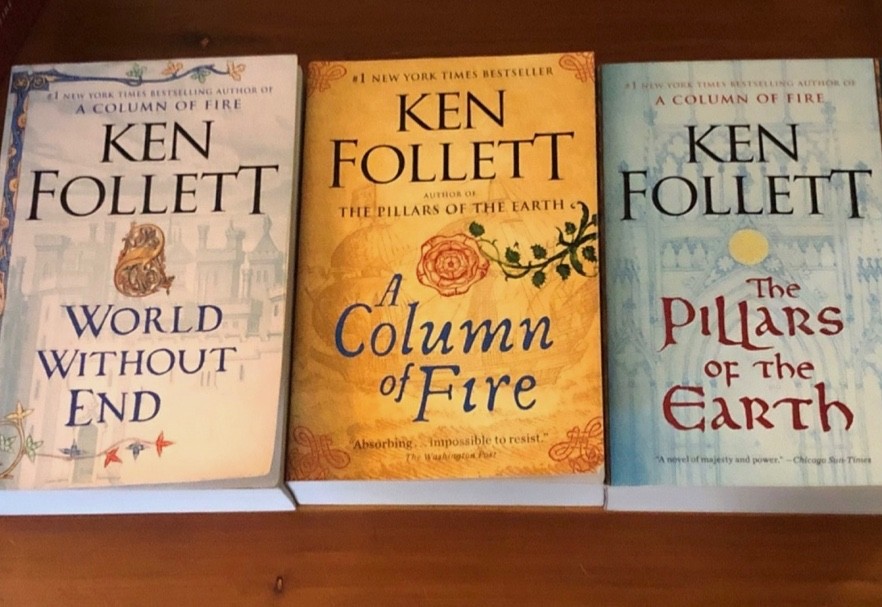 Ken Follet book collection Pillars of the Earth,World Without End,Column of Fire