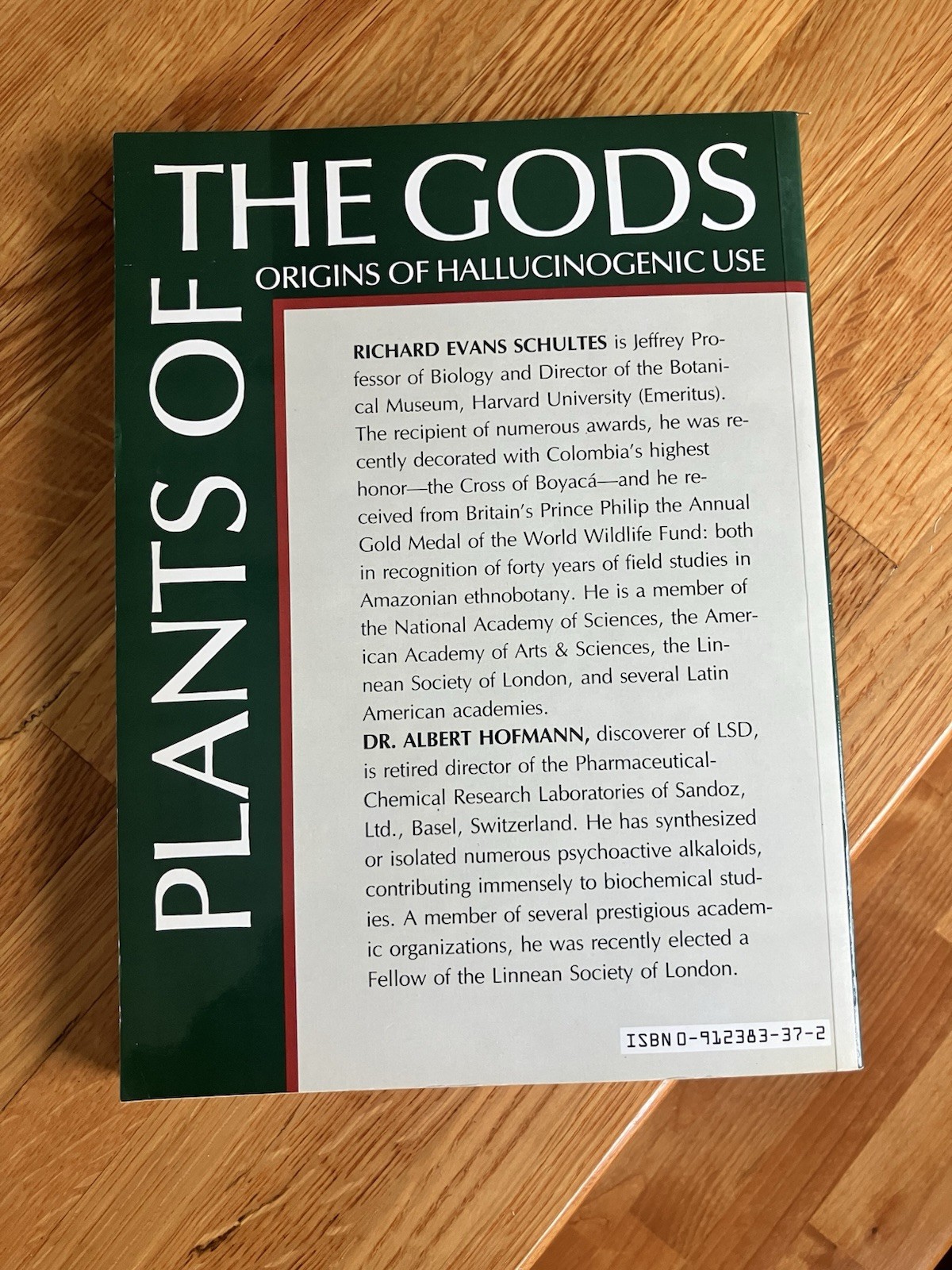 Plants of the Gods: Origins of Hallucinogenic Use – Schultes, Hofmann – 1987 VG