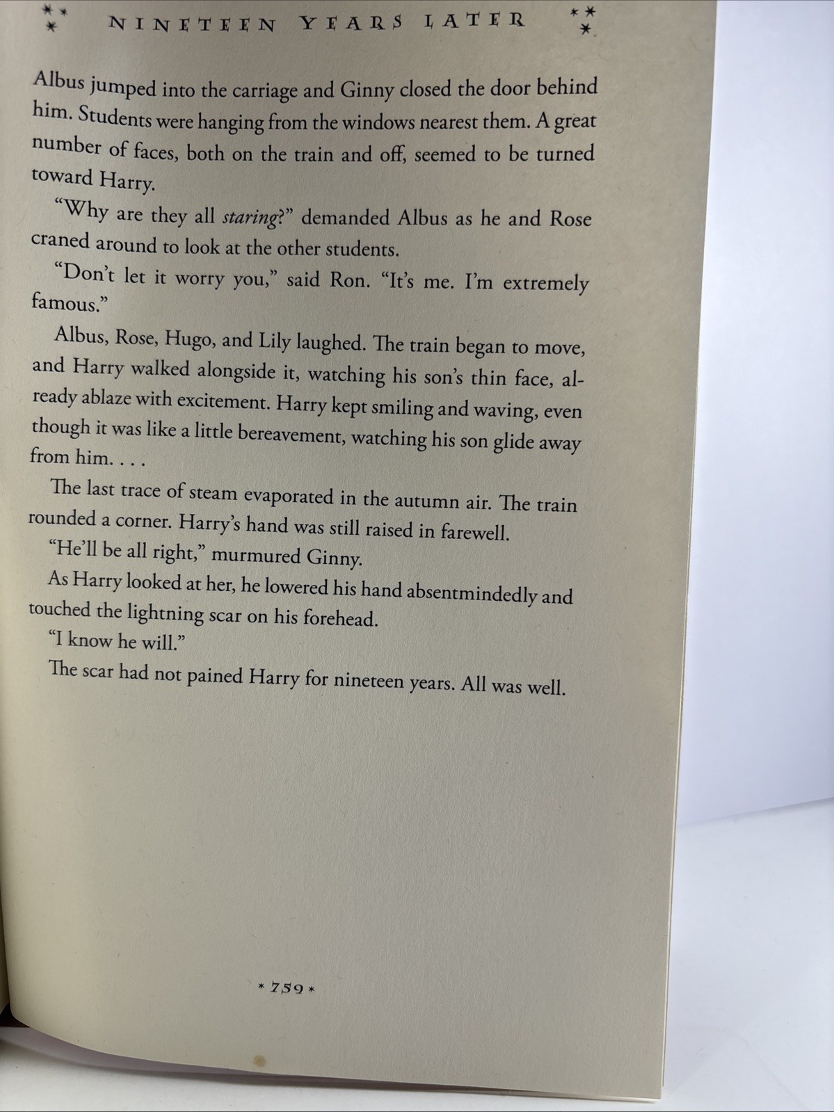 Harry Potter and the Deathly Hallows JK Rowling 2007 1st Edition USA Error 759
