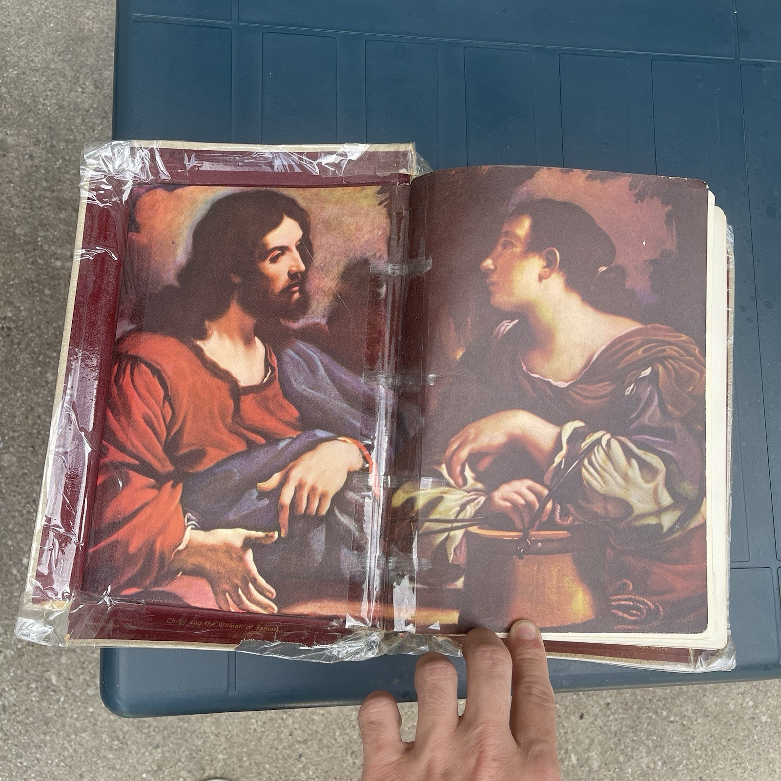 Vintage Holy Bible The Holy Angels Edition The Catholic Press 1963 White Large