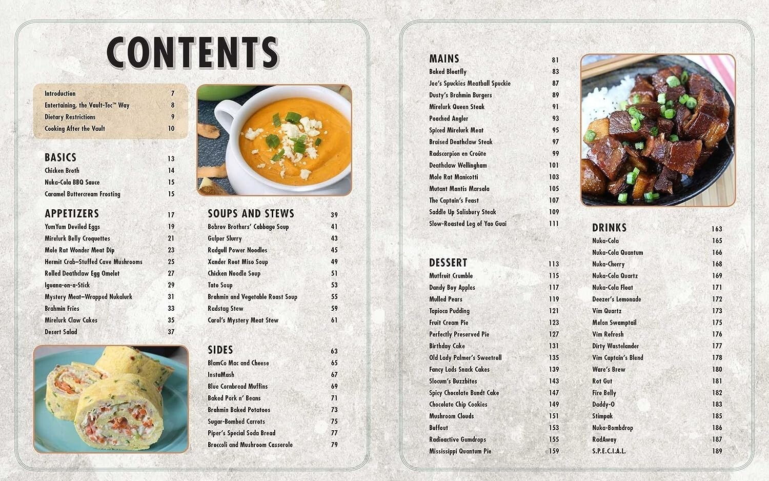 Fallout: The Vault Dweller’s Official Cookbook Hardcover Art Food Guide 3 4 76