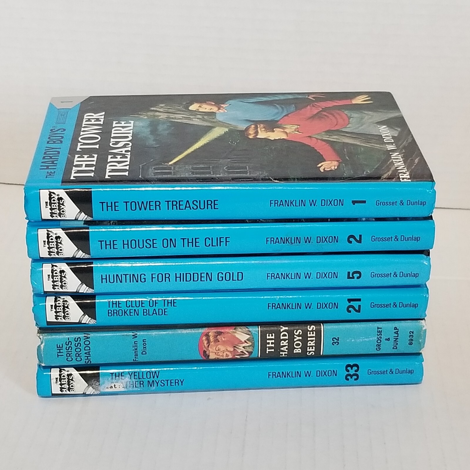 Hardy Boys Lot 6 Hardcover Set Franklin W Dixon Flashlight Matte