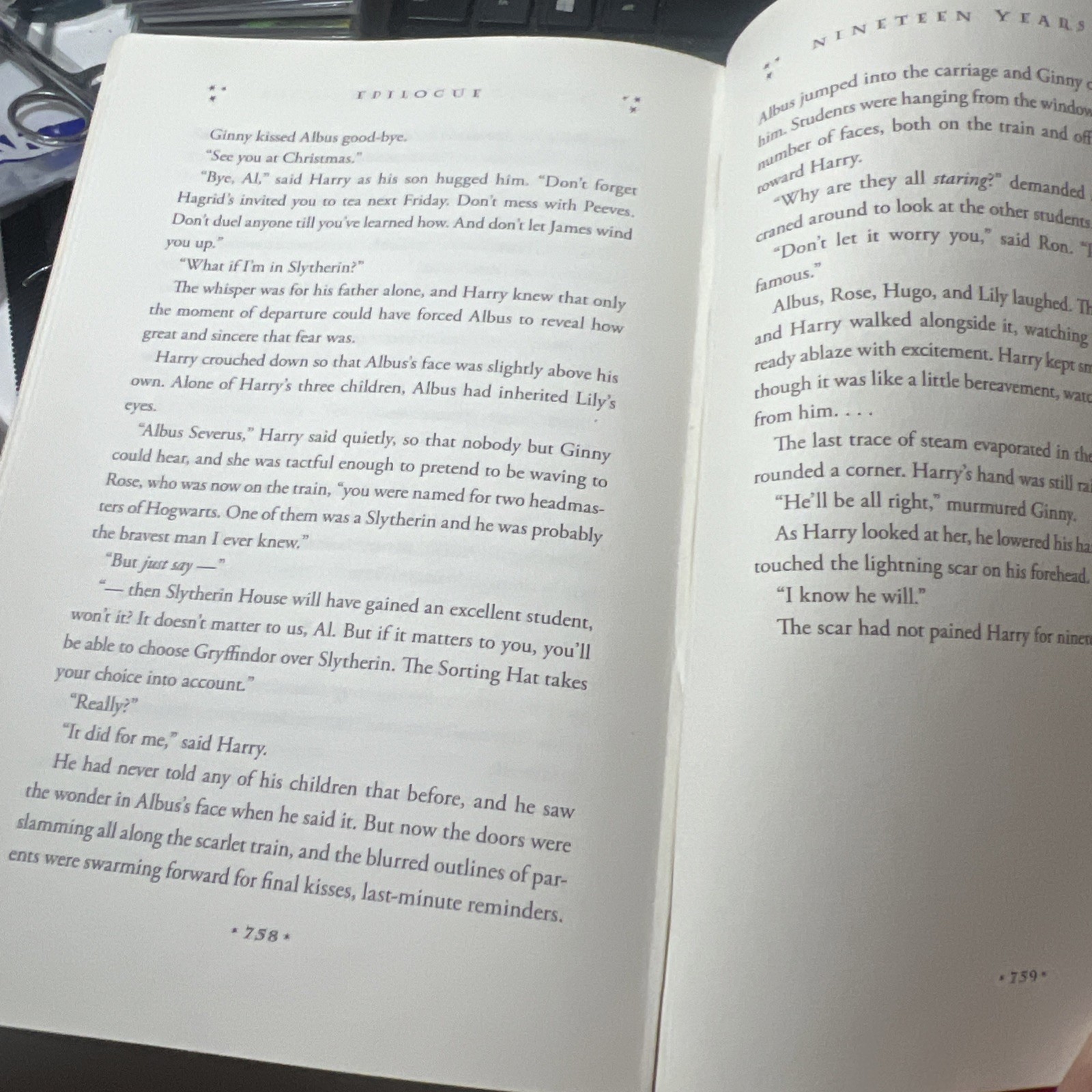 RARE HARRY POTTER And The Deathly Hallows 2007 1st edition ERROR 759 End Page