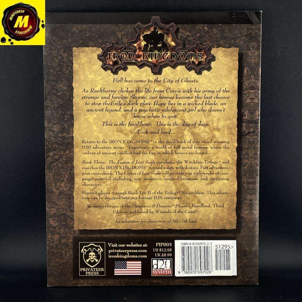 The Witchfire Trilogy – Book One: The Legion of Lost Souls (PIP003) (Softcove…