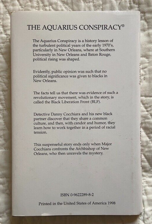 THE AQUARIUS CONSPIRACY Wade D. Schindler HC/DJ 1stEdition SIGNED & INSCRIBED!!!