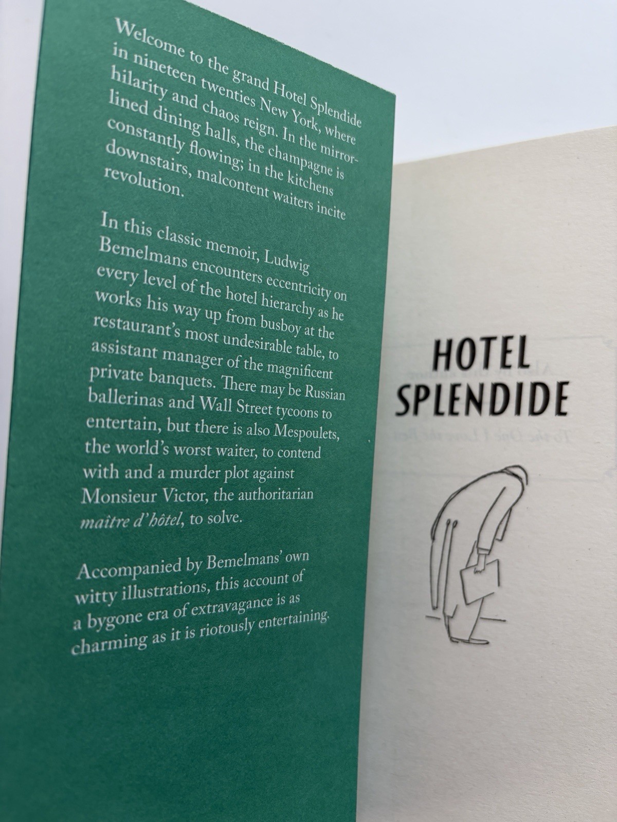 Hotel Splendide Ludwig Bemelmans ~ New ~ Pushkin Press