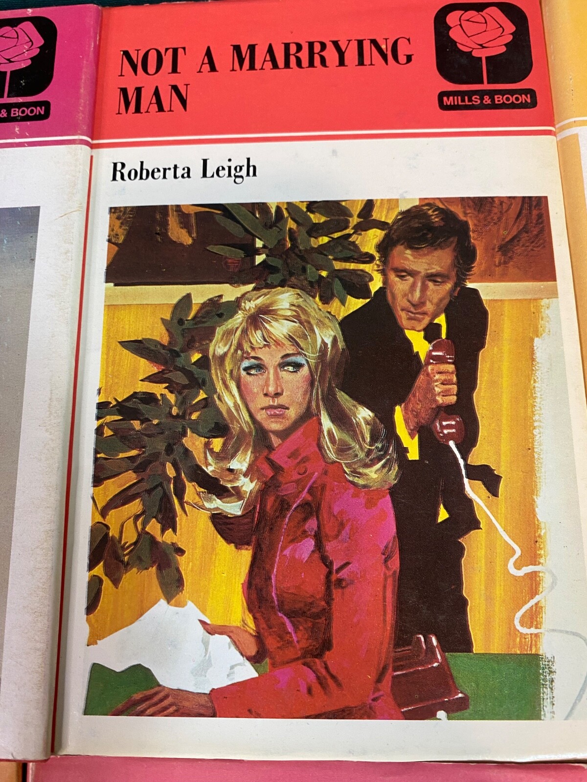 8-British Romance Hardcover Books Mills & Boon Retro Covers 4 Different Authors