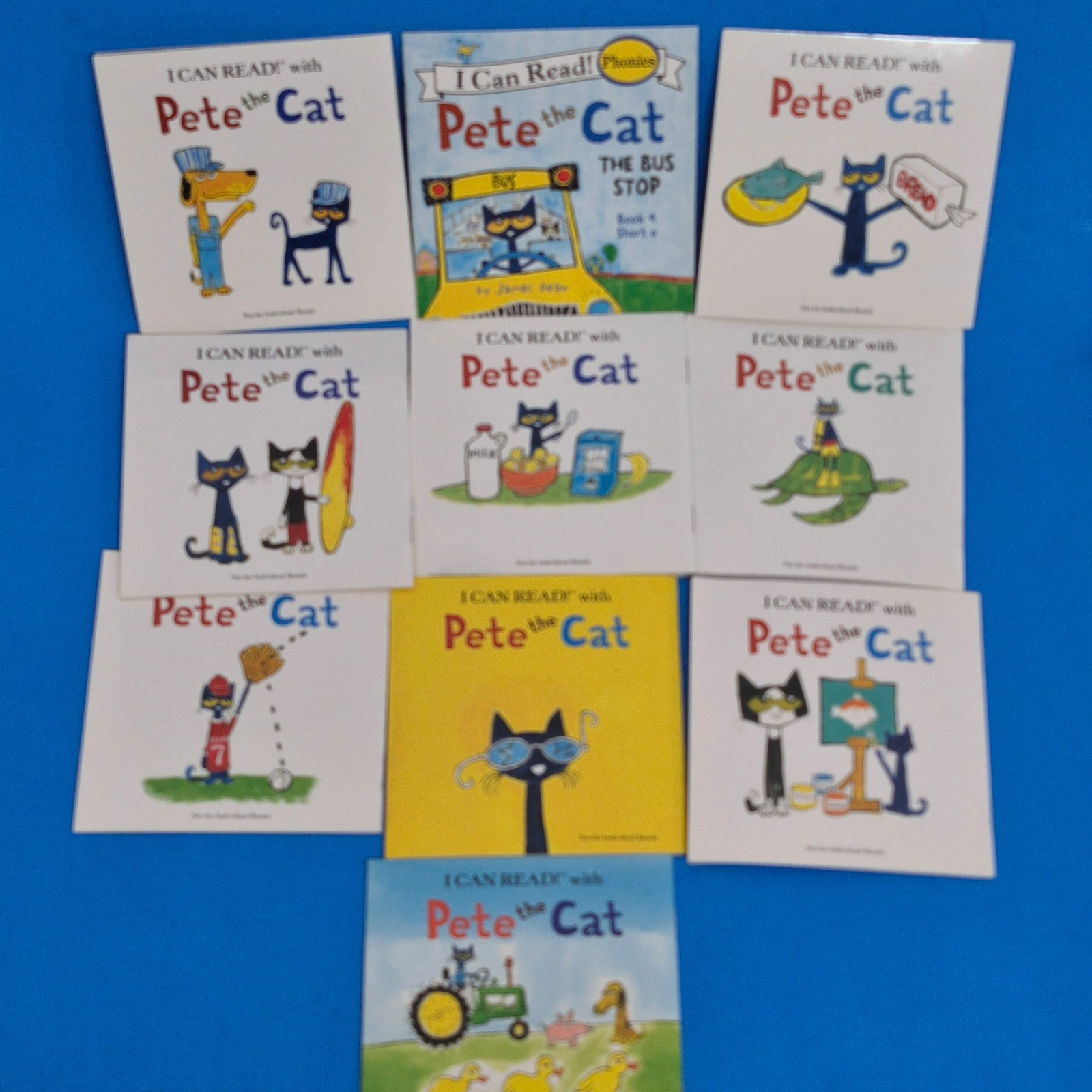 Pete the Cat I Can Read Phonics Kids Books Lot 10