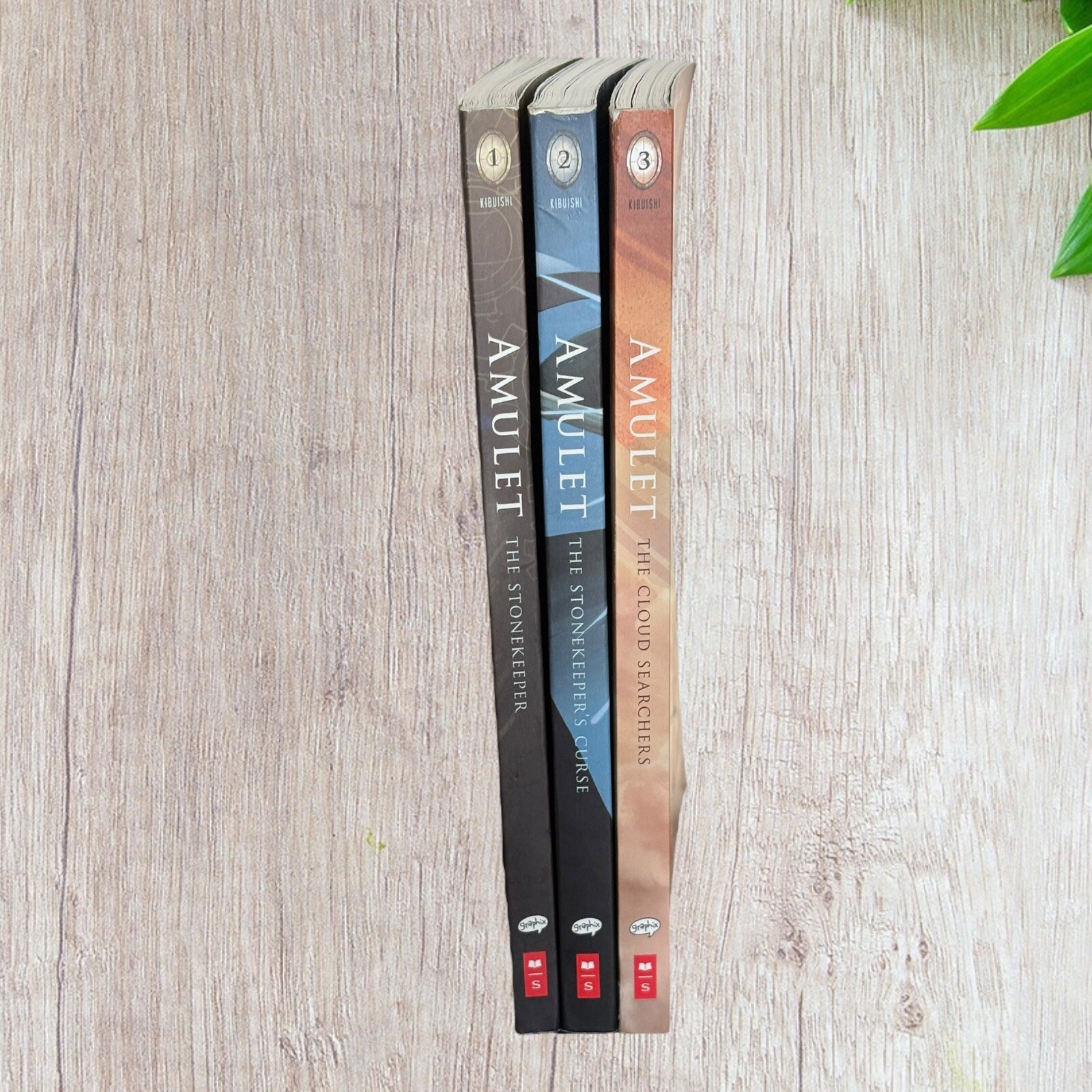 Amulet Books Series by Kazu Kibuishi Graphic Novels Preowned VGC Books 1, 2, 3