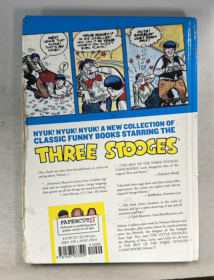 Best of the Three Stooges Comicbooks Vol. 2 Hardcover 192 Pages (B134)