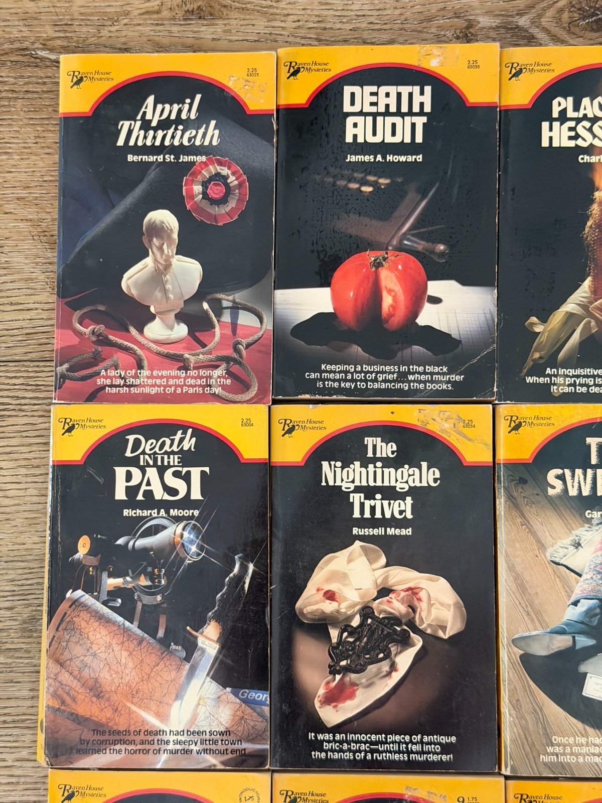 20 Vintage Mystery Paperback Book Lot Raven House Mysteries Crime Thriller