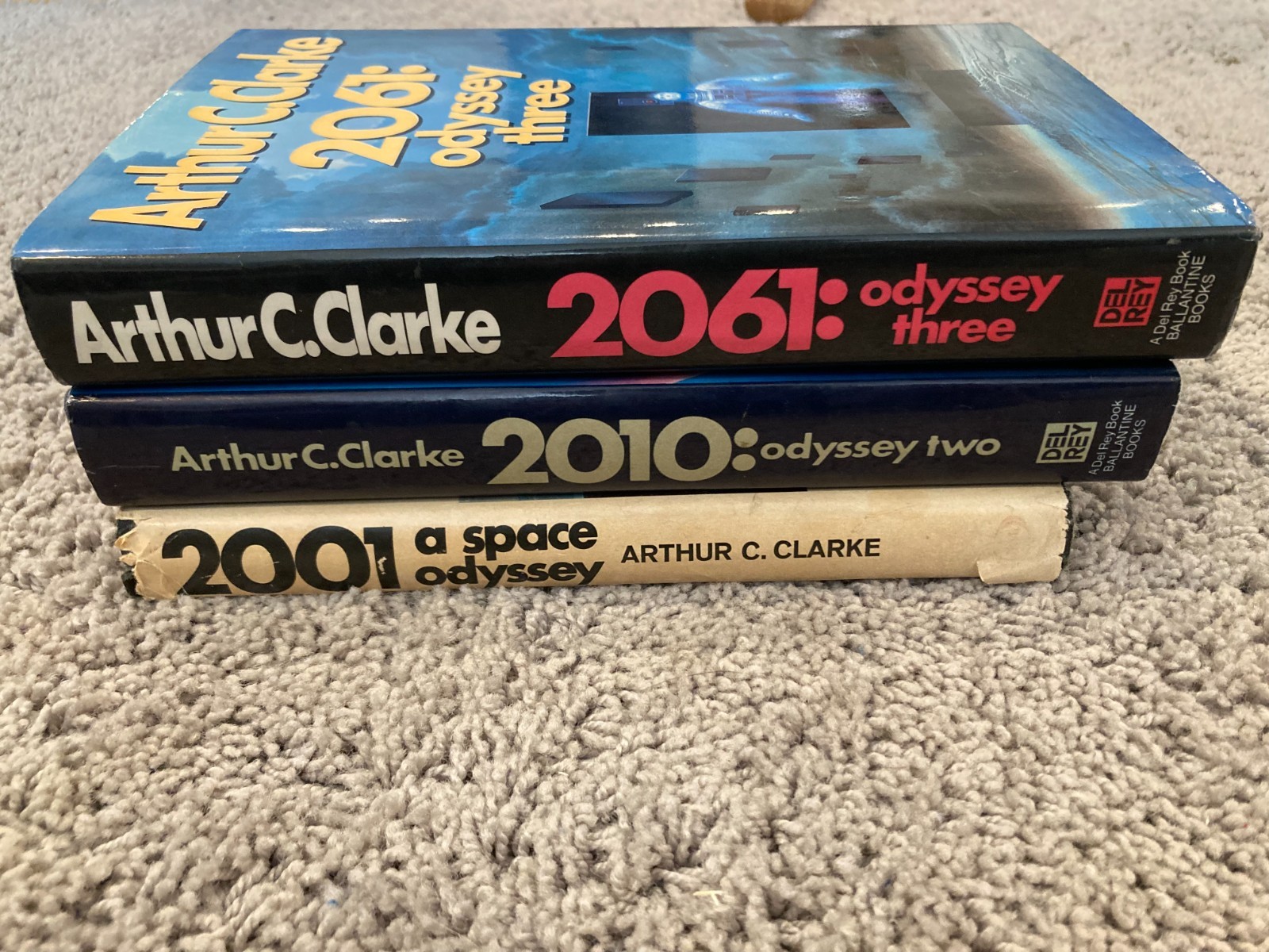 Arthur C Clarke Lot 2001 2010 2061 Space Odyssey HC/DJ Sci-Fi Books