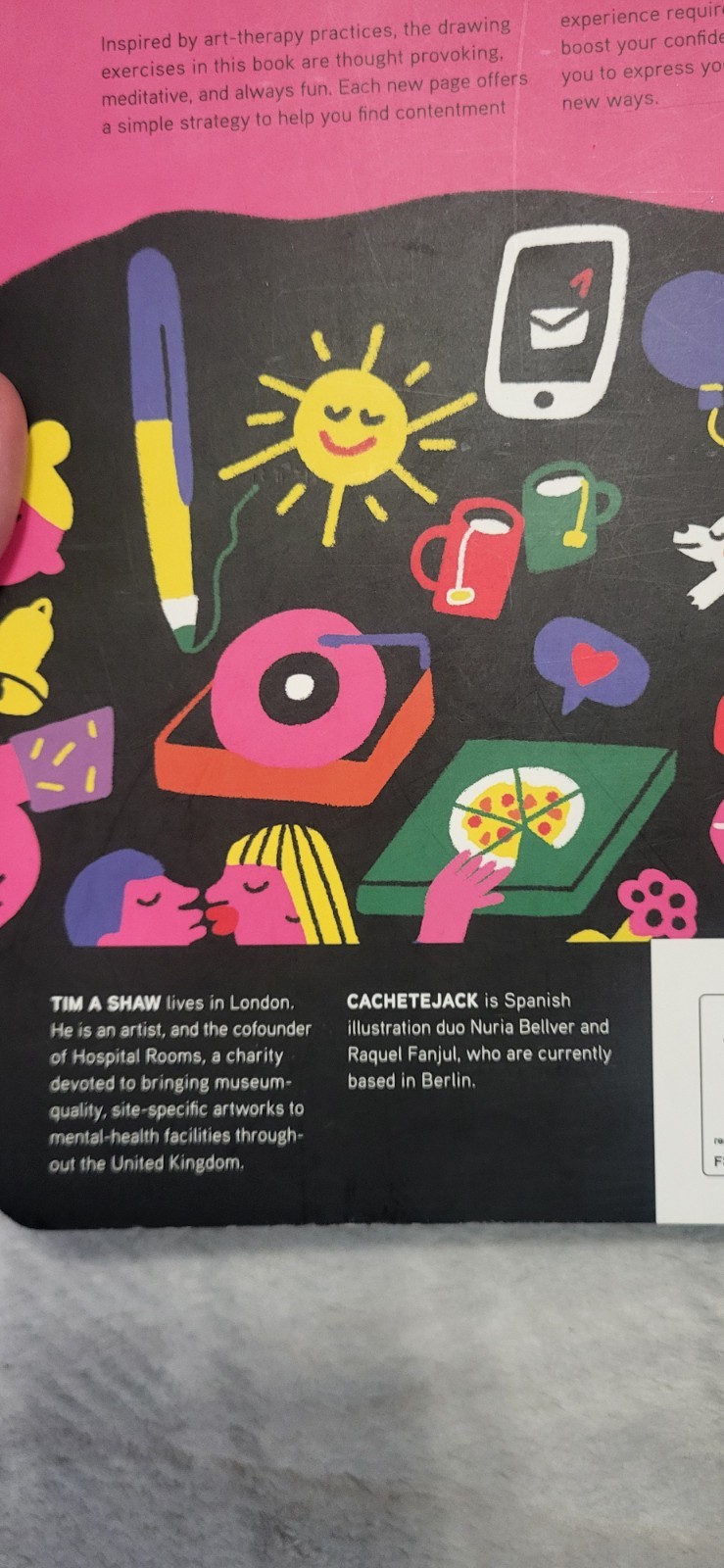 Draw and Be Happy: Art Exercises to Bring You Joy – Paperback -New