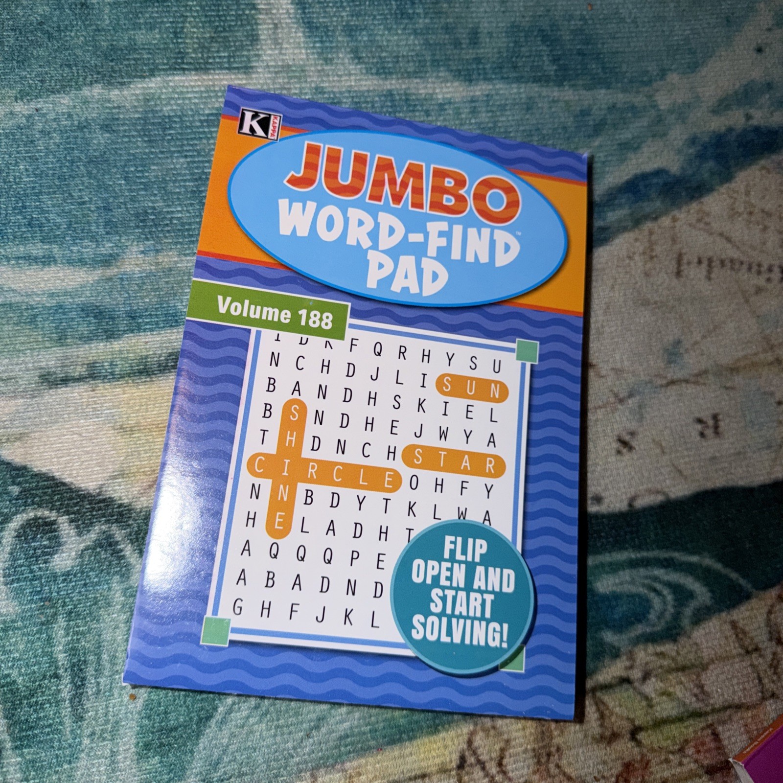 Kappa Jumbo Word Finds 73 Word Puzzles In Books Flip Open Volume # 188 New