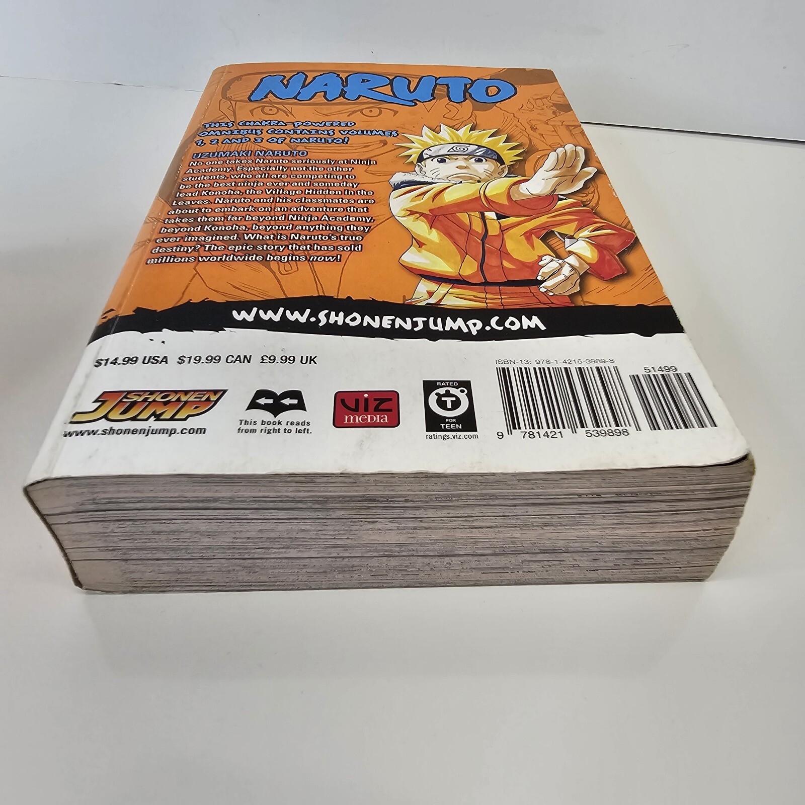 Naruto: 3-in-1 Edition (1-2-3) Volume 1 English Omnibus Manga Shonen Jump Viz