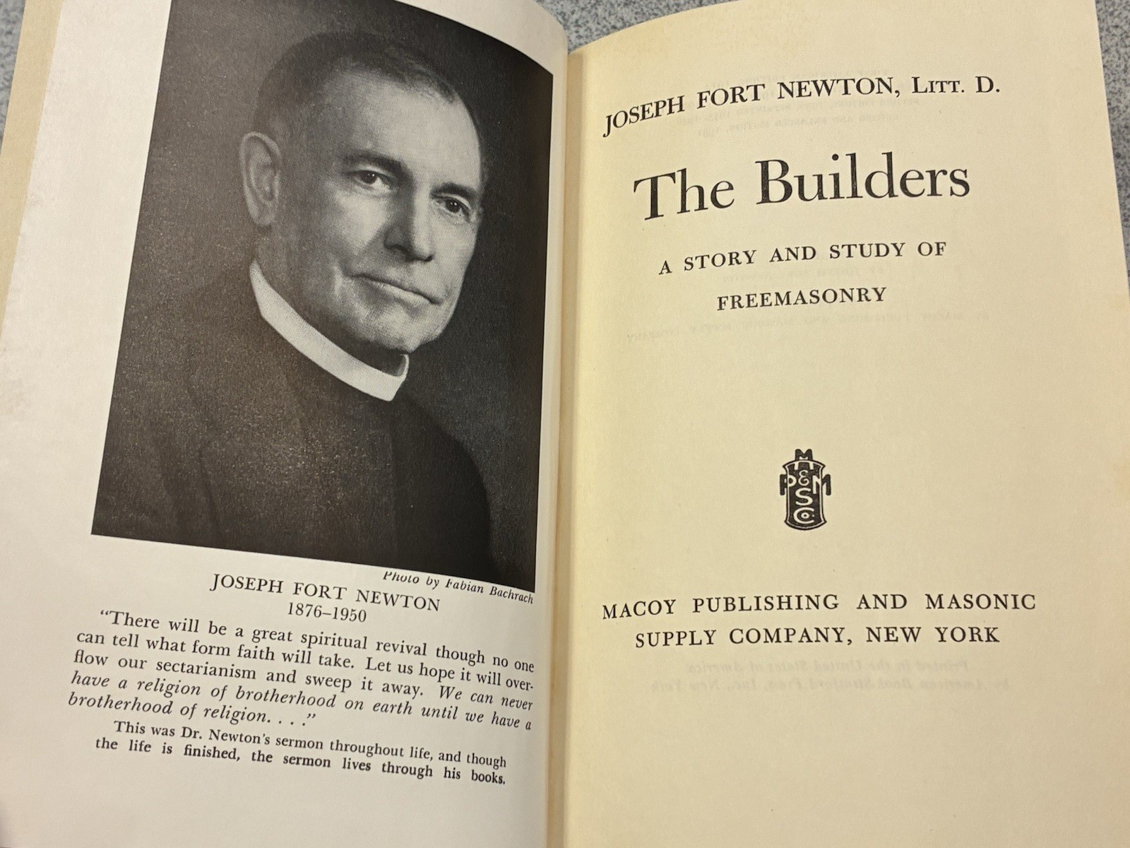 The Builders, and Duncan’s Ritual of Freemasonry (lot of 2 volumes)