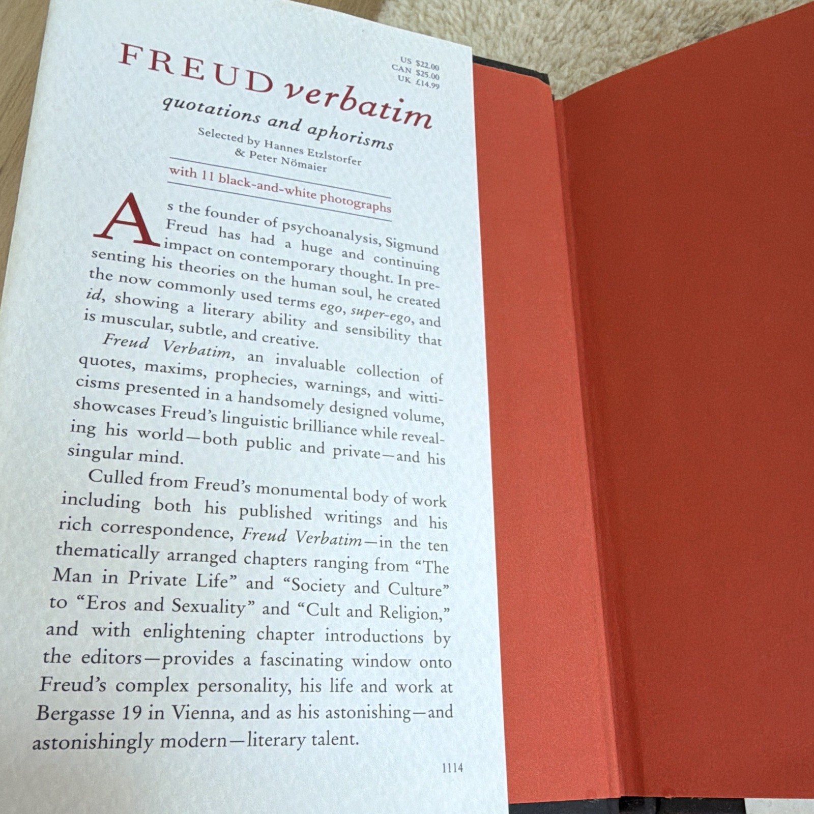 Sigmund Freud Freud Verbatim Quotations & Aphorisms Paperback Overlook