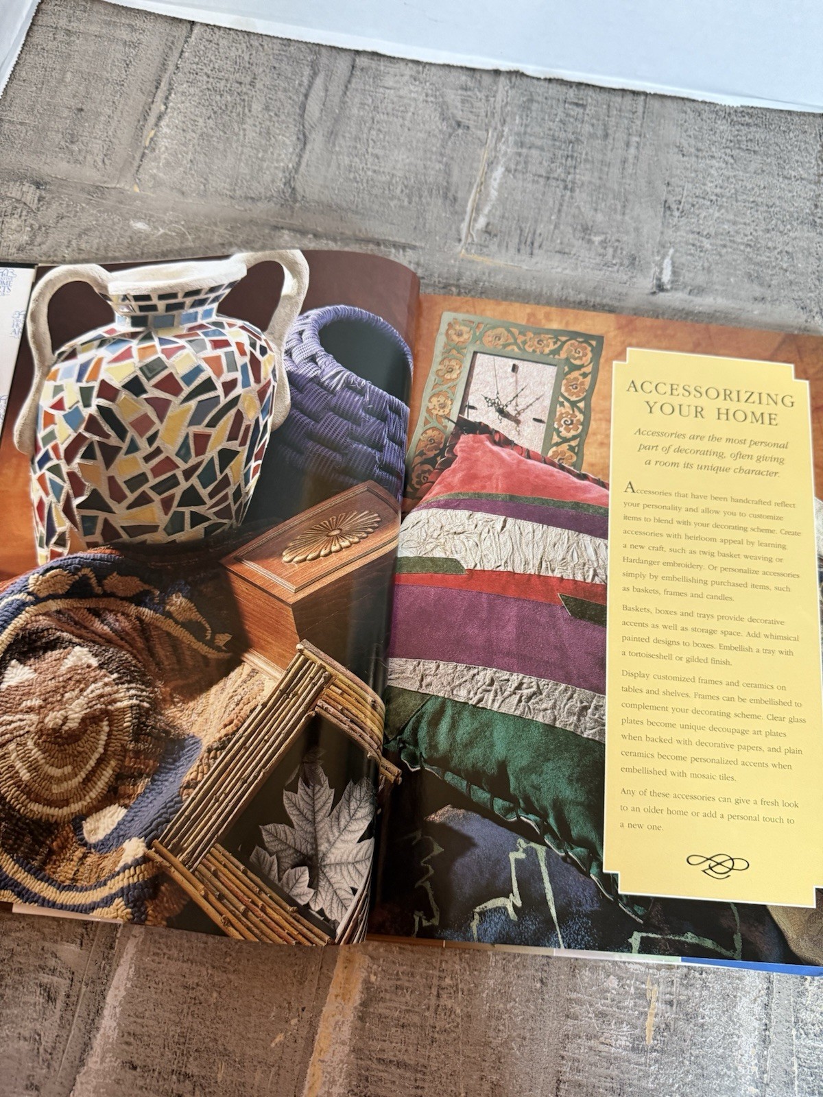 Home Decorating Solutions Creative Home Arts Club Hardcover 158 pages w/photos