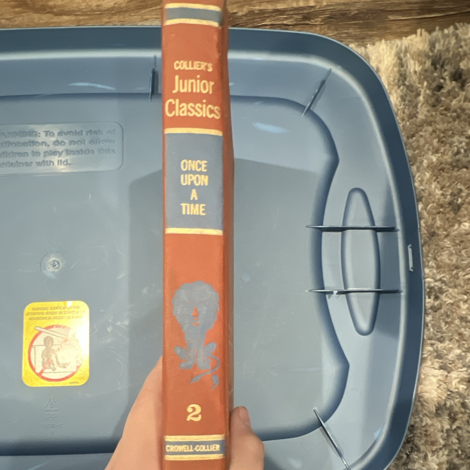 Collier’s Junior Classics Once Upon a Time HC Illus 1962 Twelfth Printing