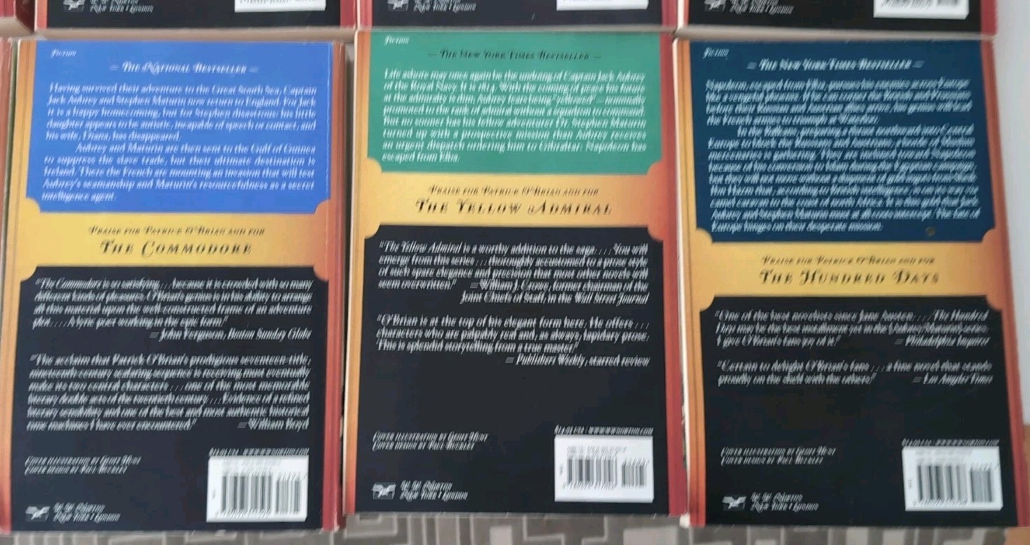 Lot Of 19 Patrick O’Brian,Norton Publishing, Paperback Books, No Vol. 2