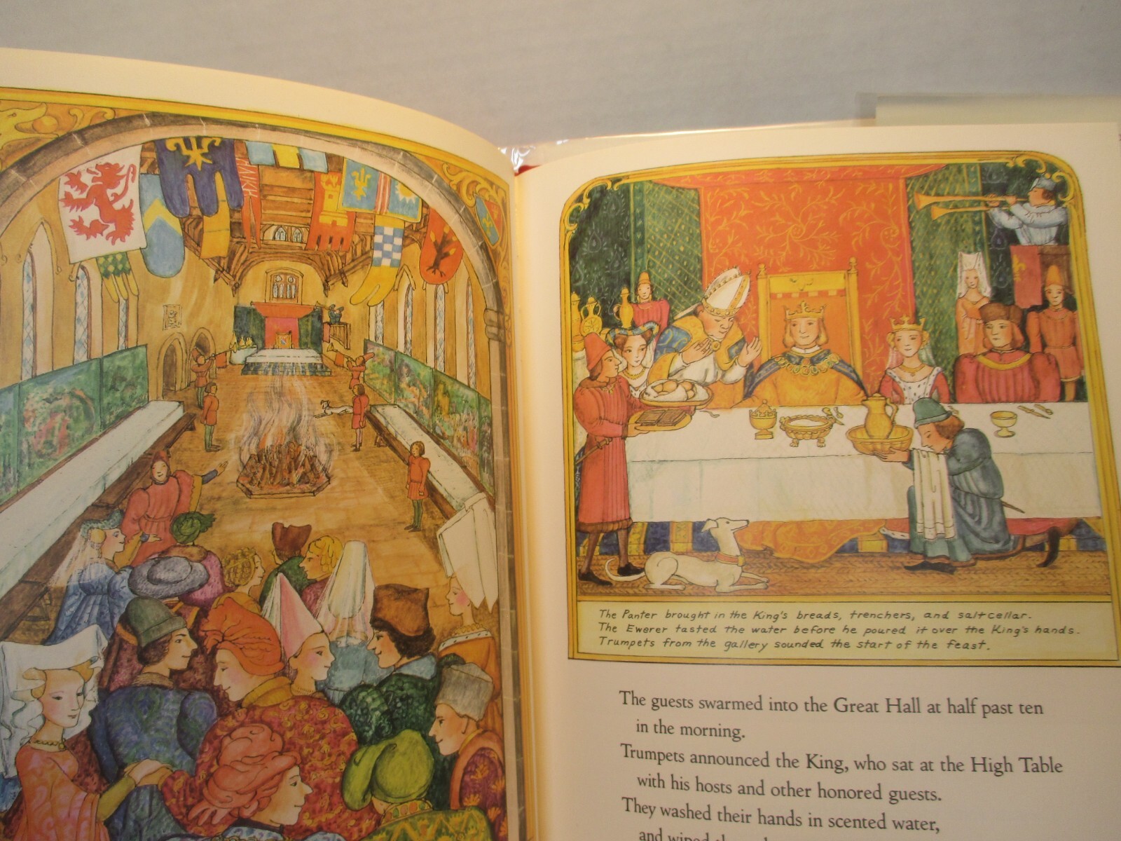 children’s picture book A MEDIEVAL FEAST signed by ALIKI 1983 hc + dj
