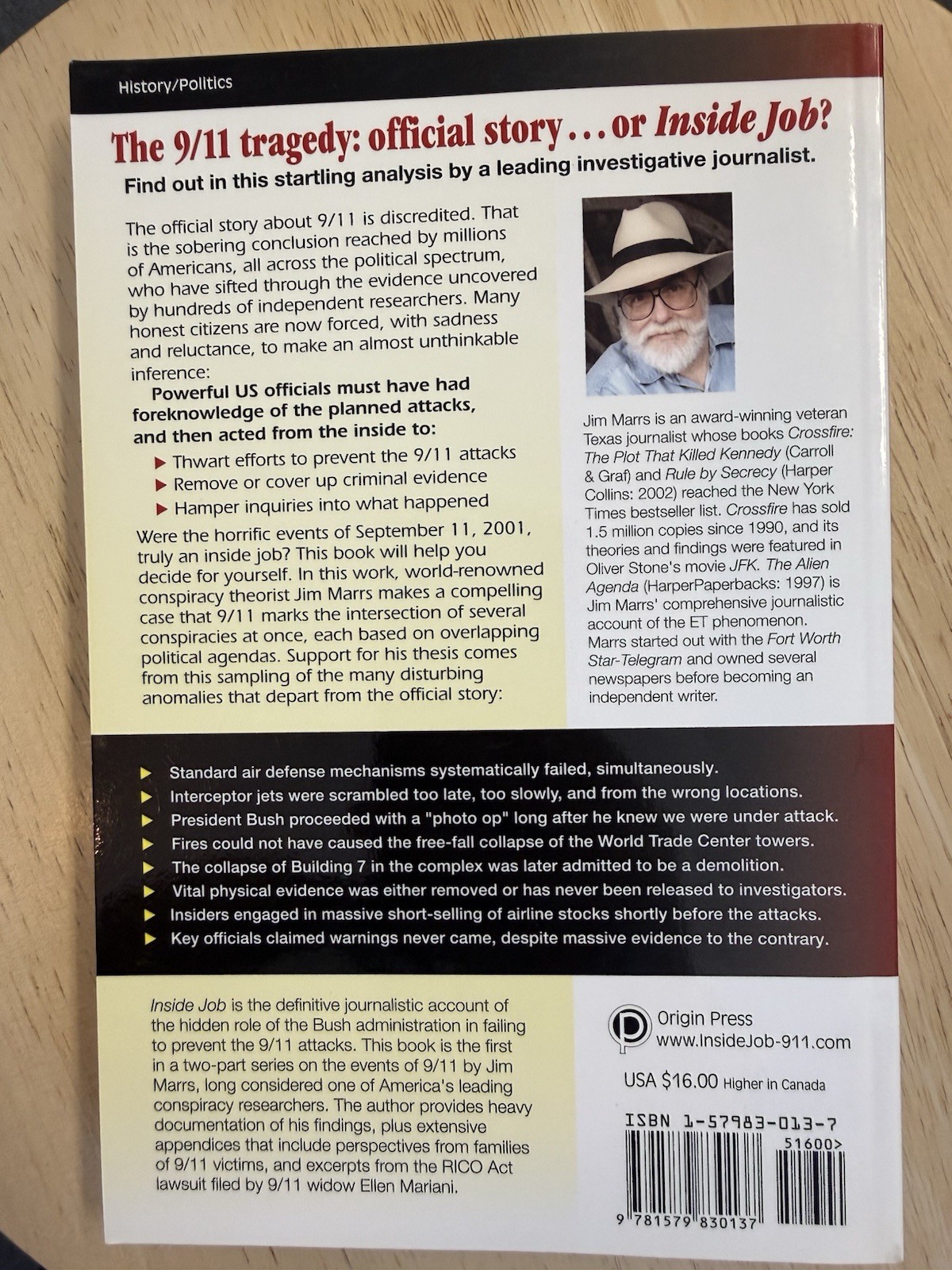 Inside Job : Unmasking the 9-11 Conspiracies by Jim Marrs (2004)