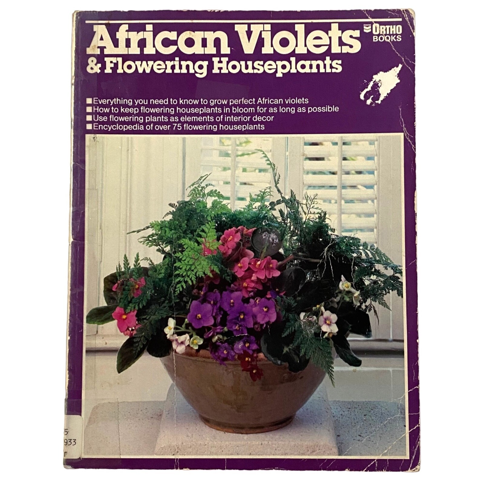 Flower Gardening Book Lot of 4 Roses African Violets Annuals Bulbs Houseplants