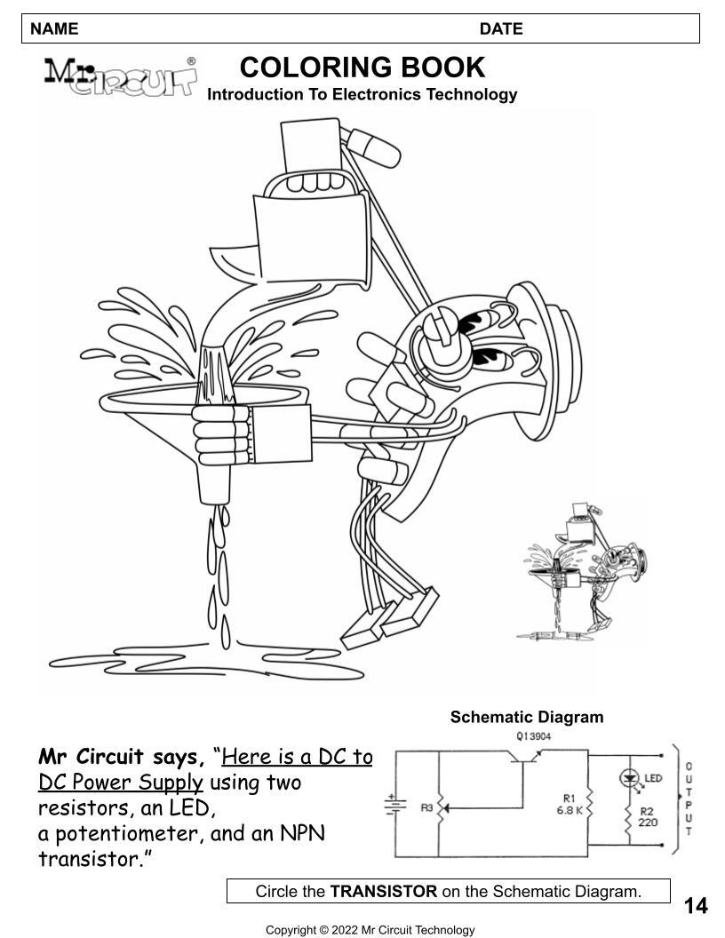 P#01 Teach STEM Technology Electronics – Grades 2, 3, 4 Elem School – Mr Circuit