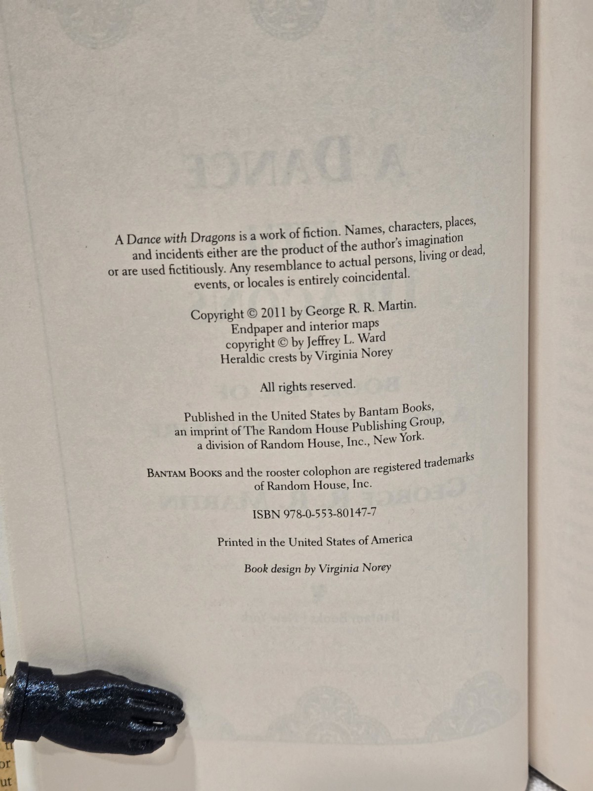 A Dance With Dragons George R.R. Martin Hardcover 1st Book Club Edition BCE