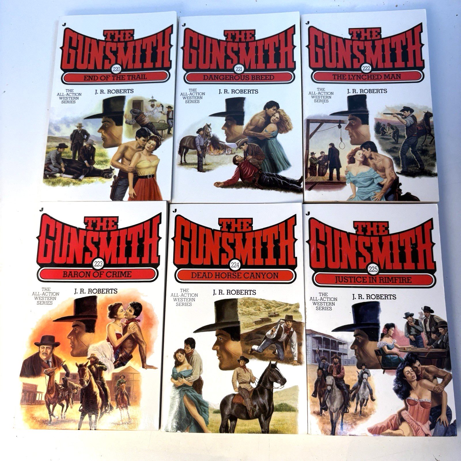 The Gunsmith Series – JR Roberts Lot of 9 Western Vols. #220-229 No 228