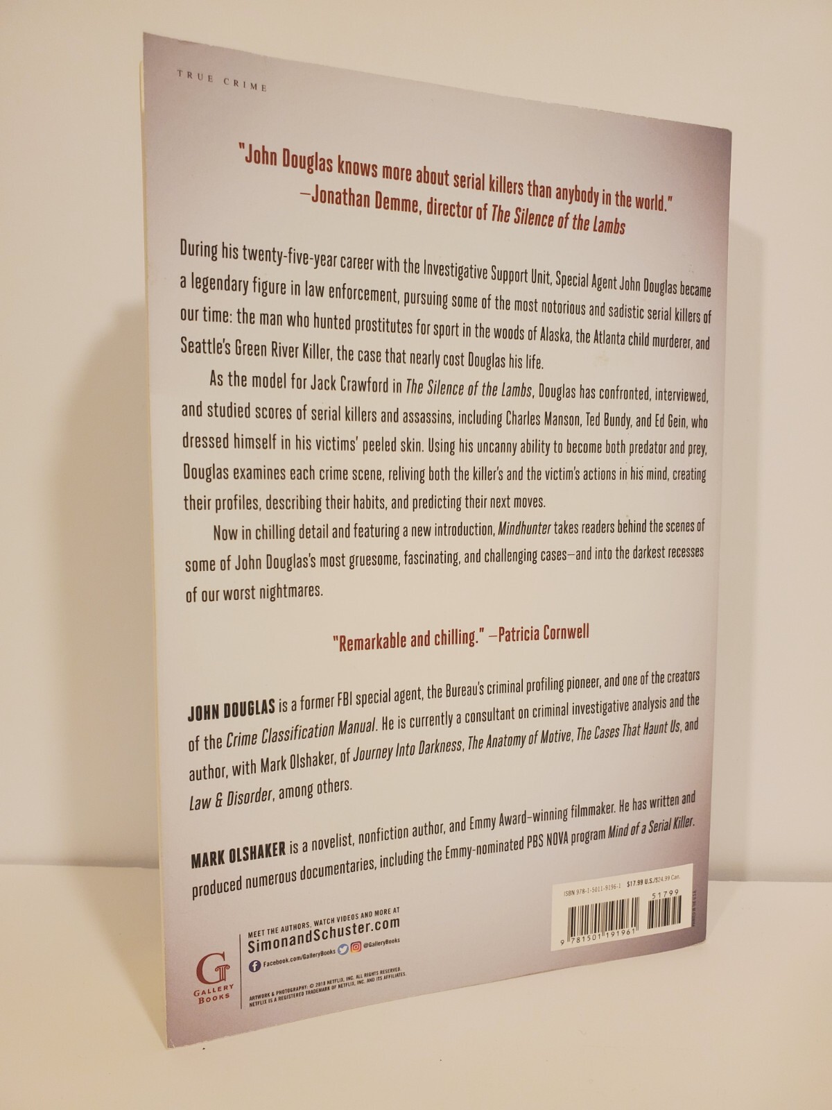 Mindhunter: Inside the FBI’s Elite Serial Crime Unit by John Douglass, Paperback